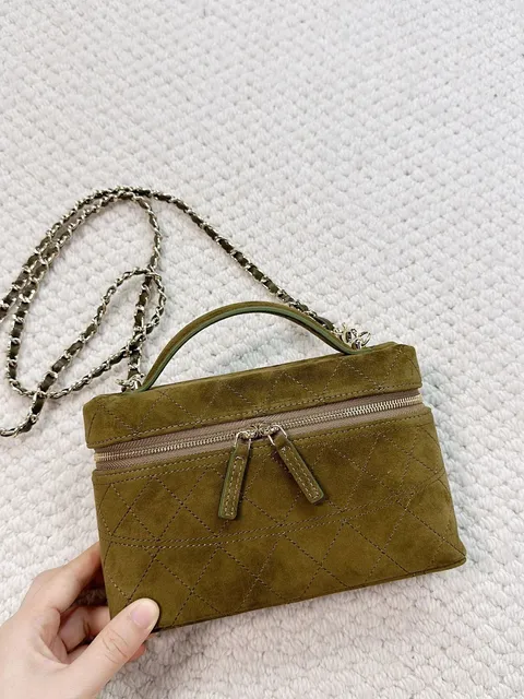 Chanel 19 Olive Suede