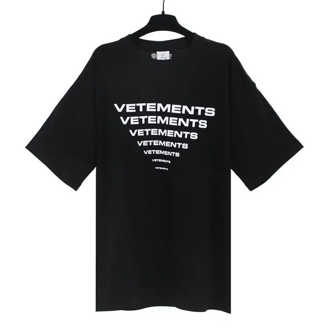 Vetements Logo Tee Stacked Logo