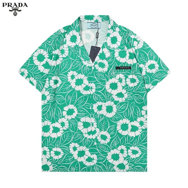 Prada Floral Print Shirt Daisy Pattern
