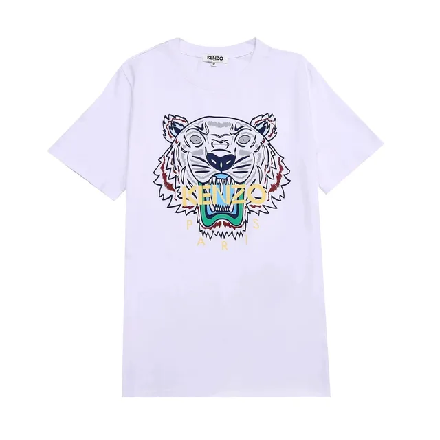 Kenzo Tiger Graphic Tee Multi-Color Tiger Print
