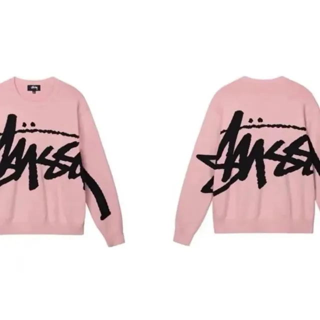 Stüssy Knit Sweater Logo Print