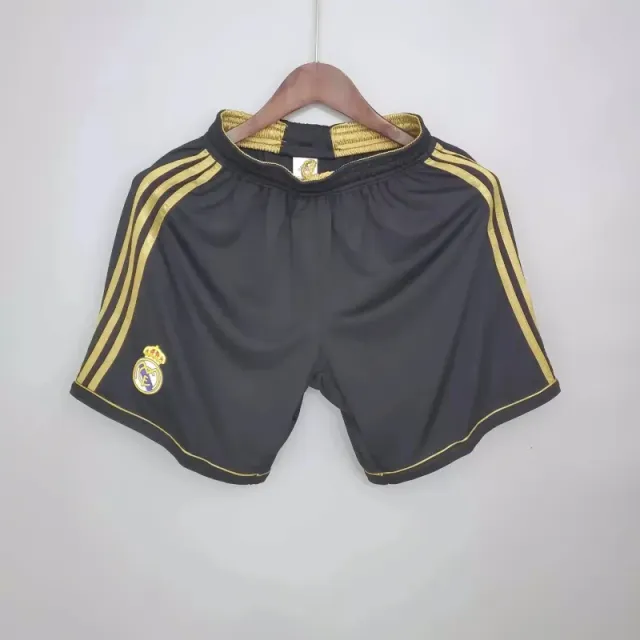 Adidas Real Madrid Shorts Black with Gold Trim