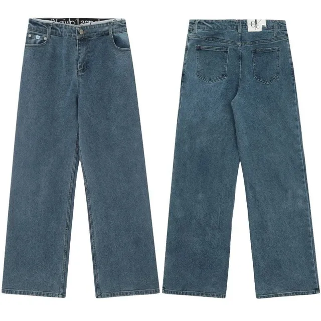 Calvin Klein Wide-Leg Jeans Medium Wash