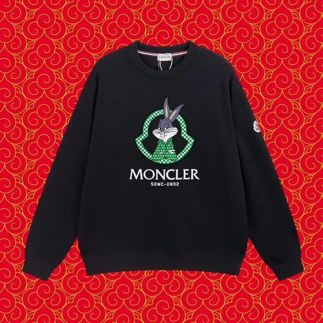 Moncler × Looney Tunes Crewneck Sweatshirt Bugs Bunny Logo