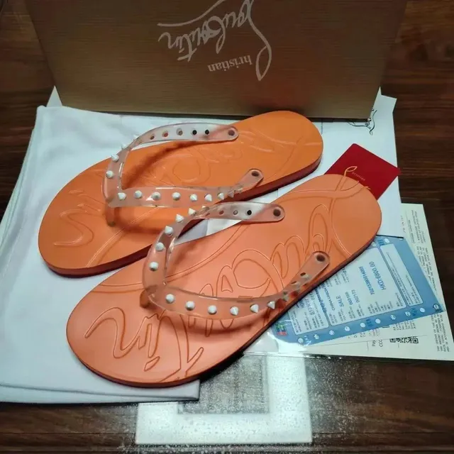 Christian Louboutin Flip-Flop Studded