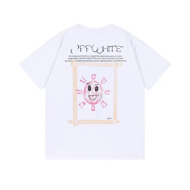 Off-White Graphic T-Shirt Sun Print