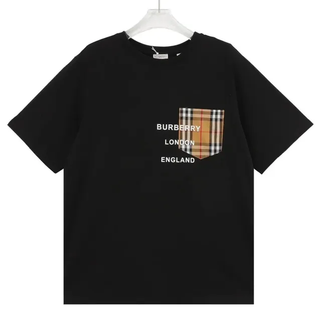 Burberry Pocket T-Shirt Check Print Pocket
