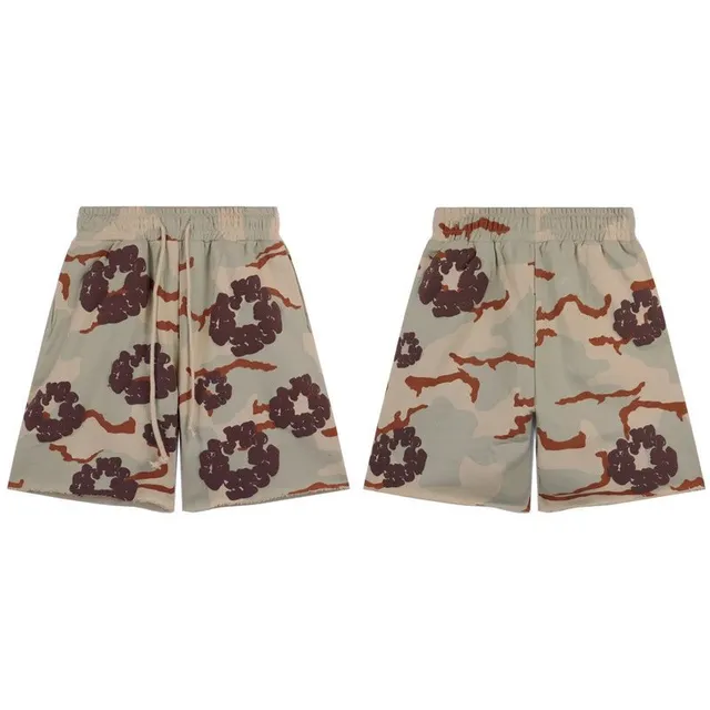 Gallery Dept. Printed Shorts Camouflage Wreath Print