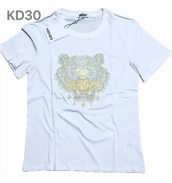 Kenzo Tiger Logo Tee Embroidered Tiger