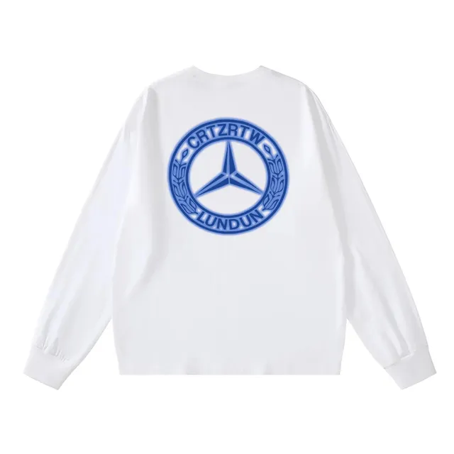 Long-Sleeve Tee Mercedes-Benz Logo Print