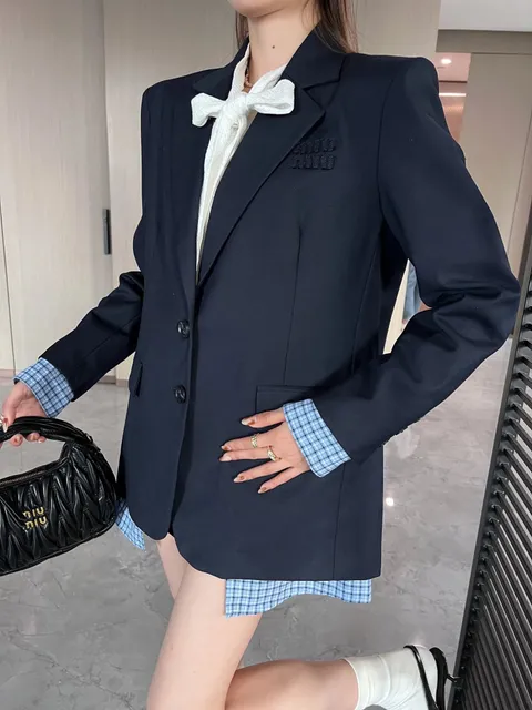 Miu Miu Blazer Contrast Cuff