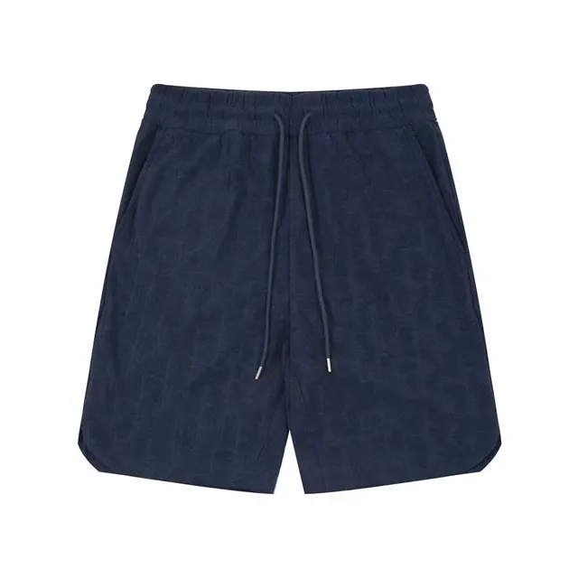 Drawstring Shorts Textured Fabric