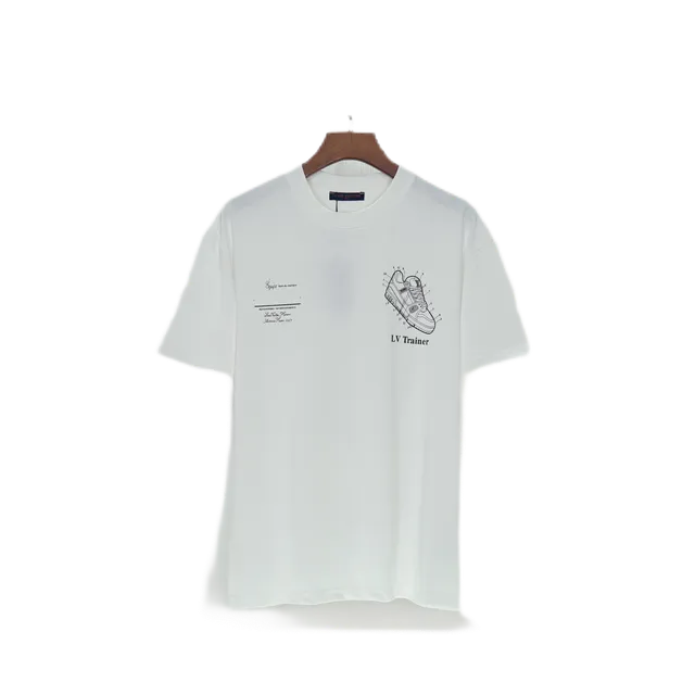 Louis Vuitton LV Trainer T-Shirt Sneaker Blueprint Print