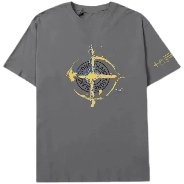 Stone Island T-Shirt Compass Logo Print