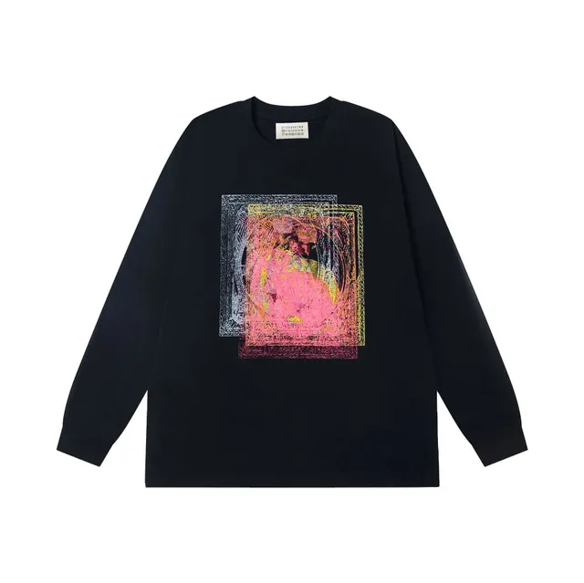 Maison Margiela Long-Sleeve Tee Abstract Print