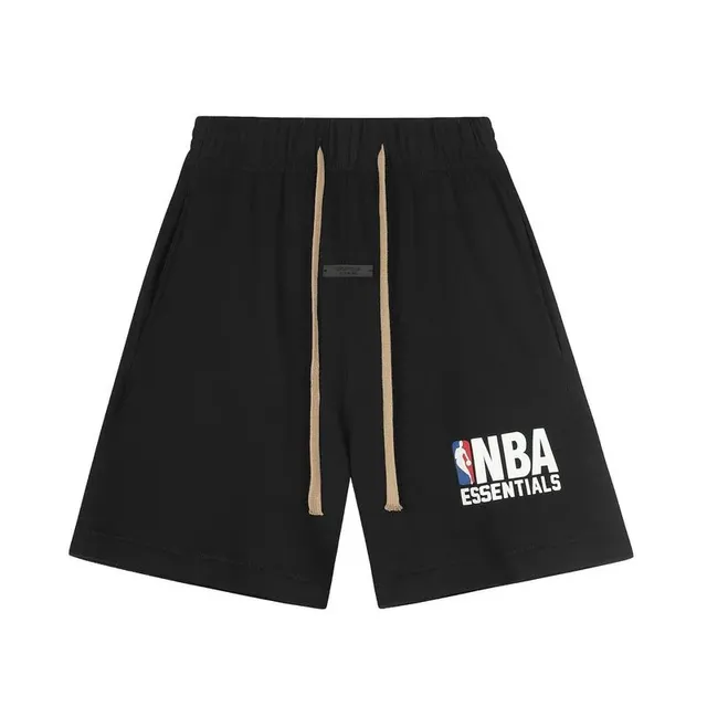 Fear of God Essentials NBA Essentials Shorts Black with NBA Logo