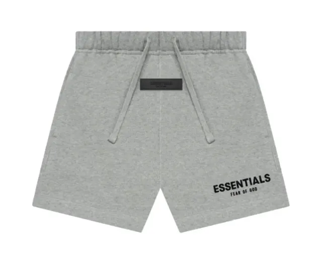 Fear of God Essentials Logo Shorts Heather Grey