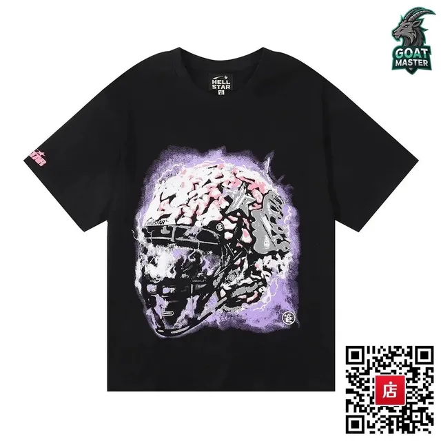 Hellstar Graphic Tee Brain Helmet Print