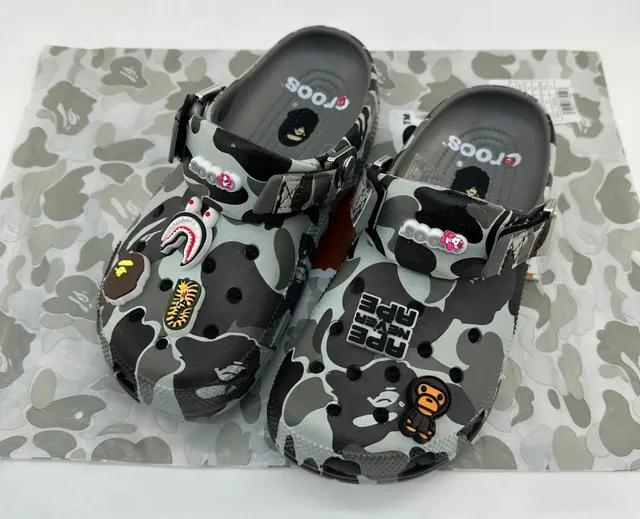 Crocs × BAPE Classic Clog A BATHING APE Camo