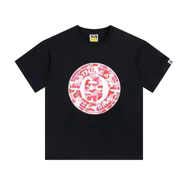 BAPE Shark Tee Pink Camo Circle