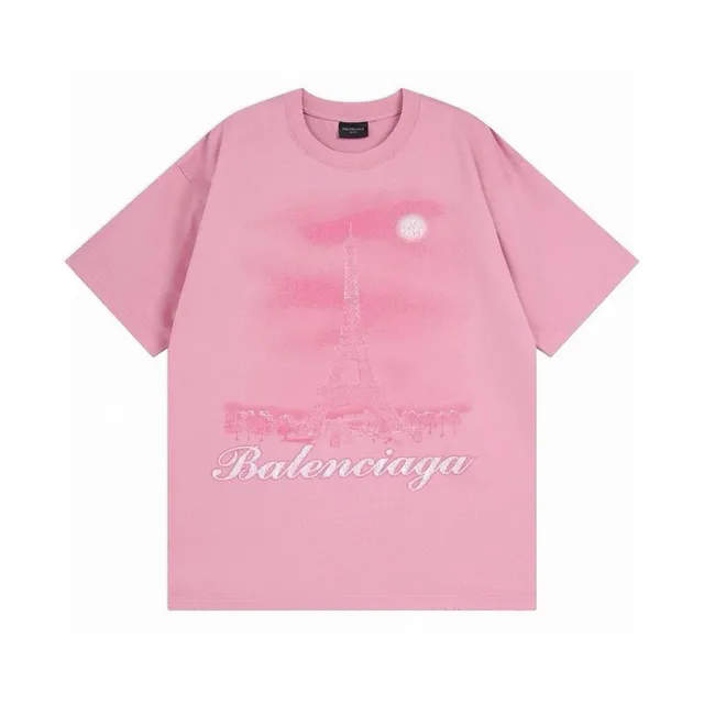 Balenciaga Graphic T-Shirt Eiffel Tower Print