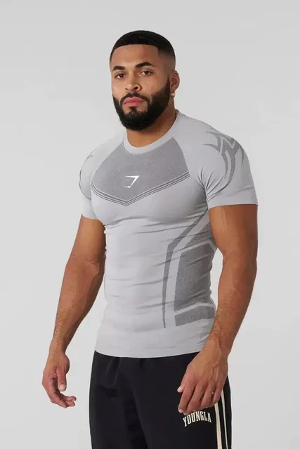 Gymshark Compression T-Shirt Graphical Panel