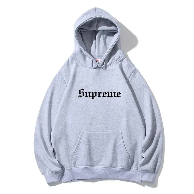 Supreme Box Logo Hooded Sweatshirt Heather Grey