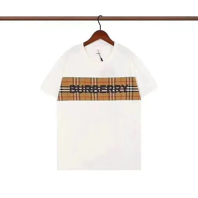 Burberry T-Shirt Check Stripe Logo Band