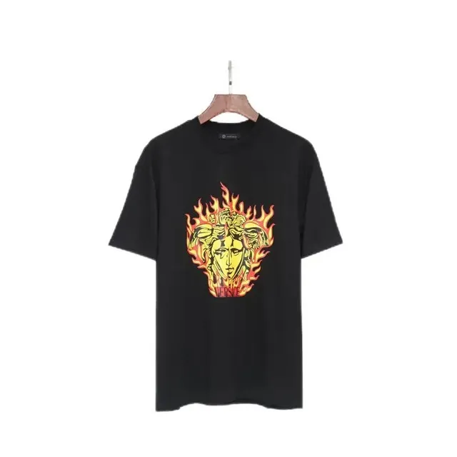 Versace Medusa Flame Tee Flame Medusa Print