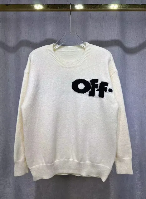Knit Sweater Off-White Logo