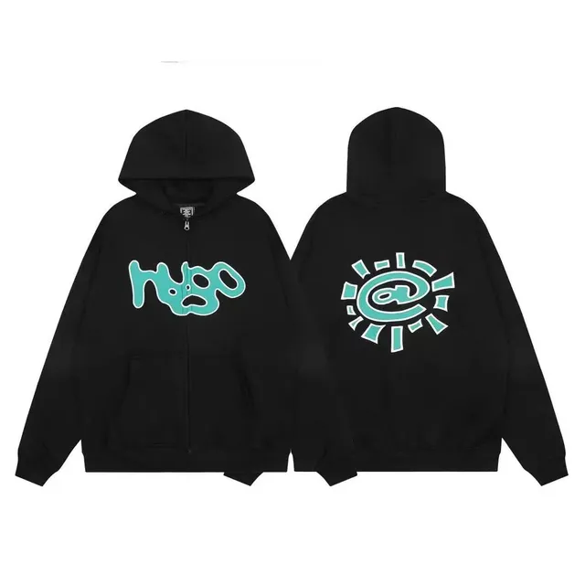 03黑色拉链卫衣