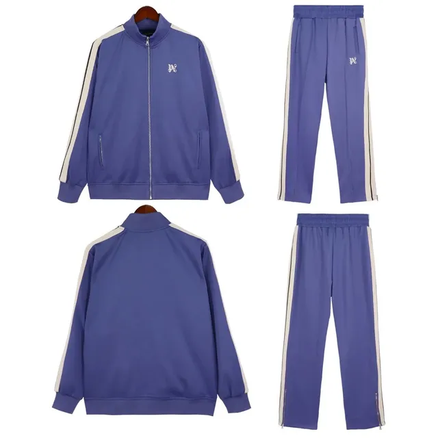 Gallery Dept. Track Suit Purple with White Stripes