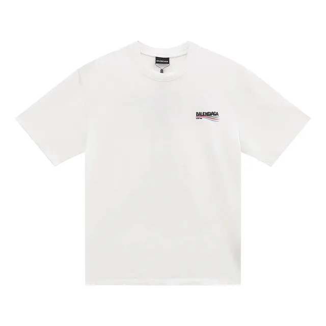 Balenciaga Logo T-Shirt Multi-Stripe Logo