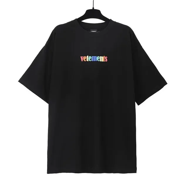 Vetements Logo Tee Rainbow Logo
