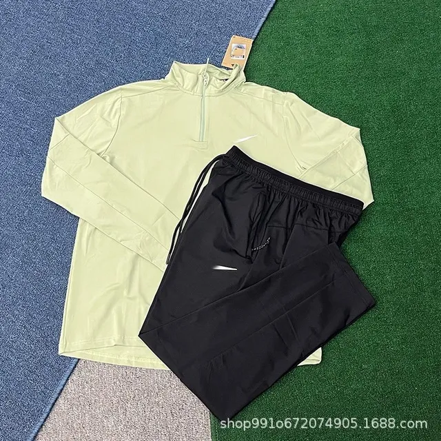 Nike Tech Fleece Set Lime Green and Black