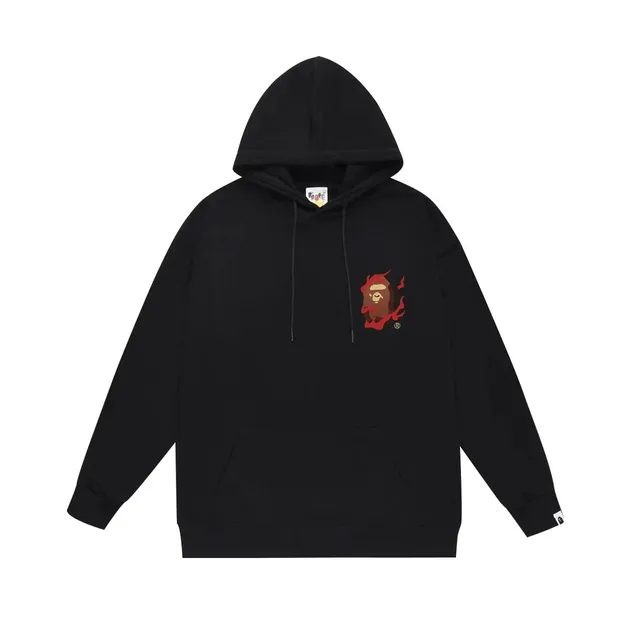 BAPE Shark Hoodie Flame Ape Head