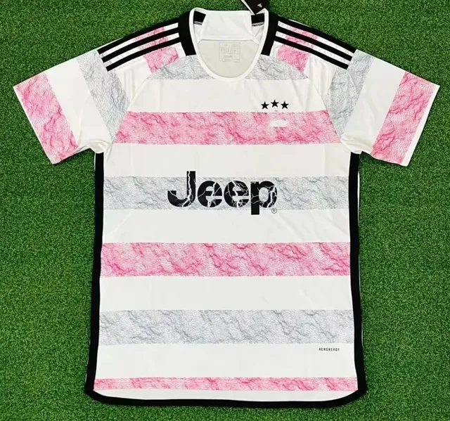 Jeep x Adidas Jersey Marbled Pink and Grey Stripes
