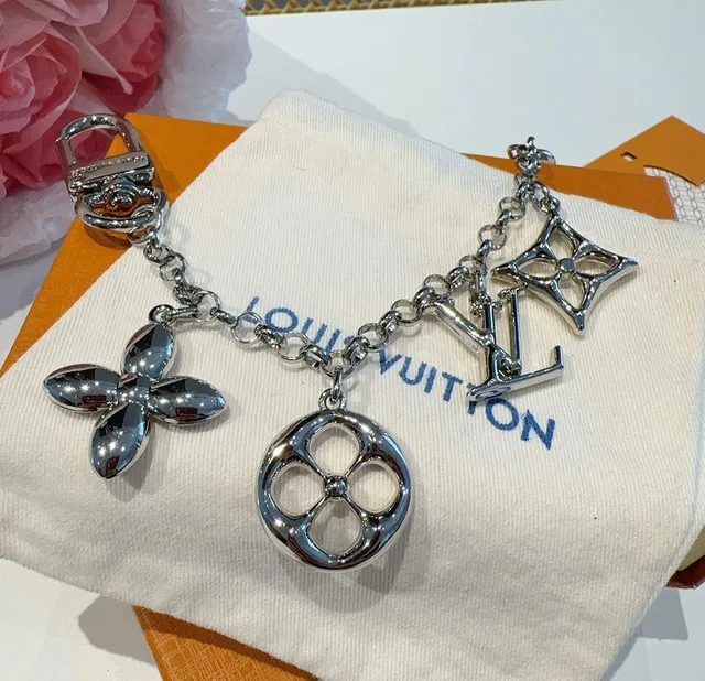 Louis Vuitton Multi Charm Keychain Metallic Monogram Motifs