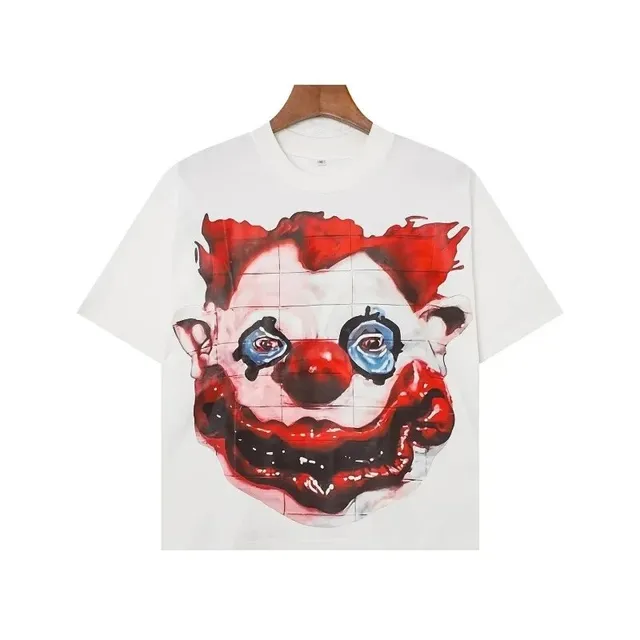 Graphic T-Shirt Clown Face Print
