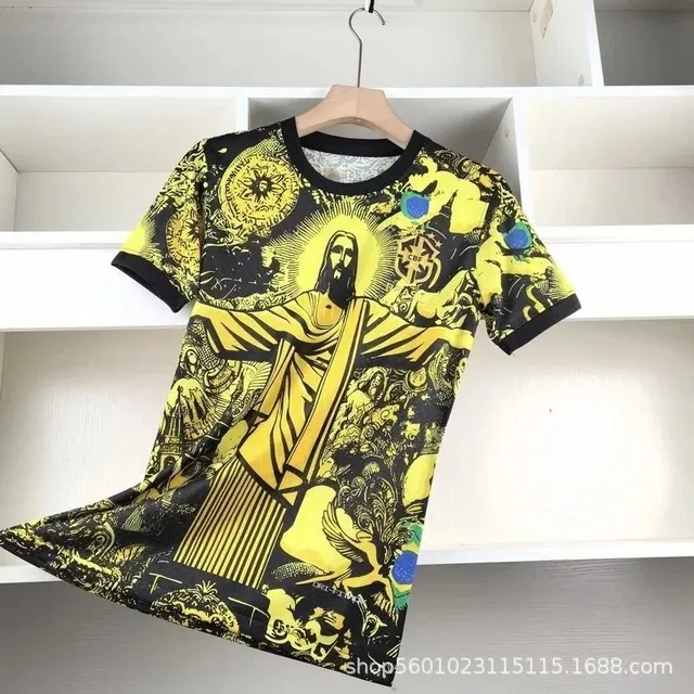 Brazil National Team Graphic Tee Christ Print