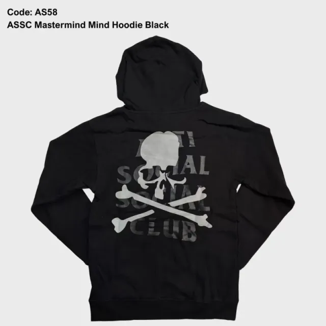 Anti Social Social Club Mastermind Mind Hoodie Skull & Crossbones Print