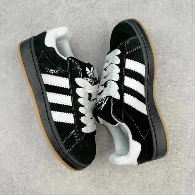 Adidas Campus Black White Gum