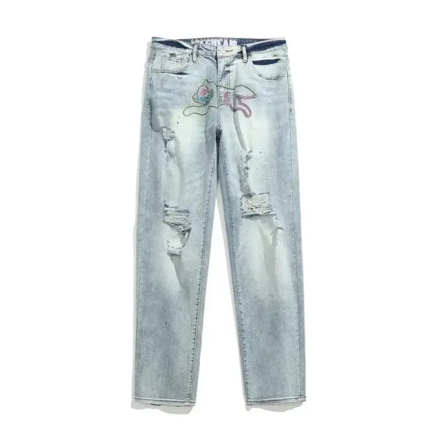 Levi's 501 Jeans Distressed with Embroidery