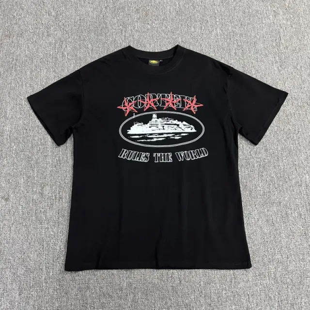 Corteiz Graphic Tee Cruise Ship Print
