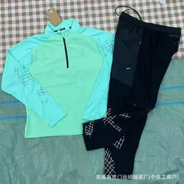 6526 green+black pants