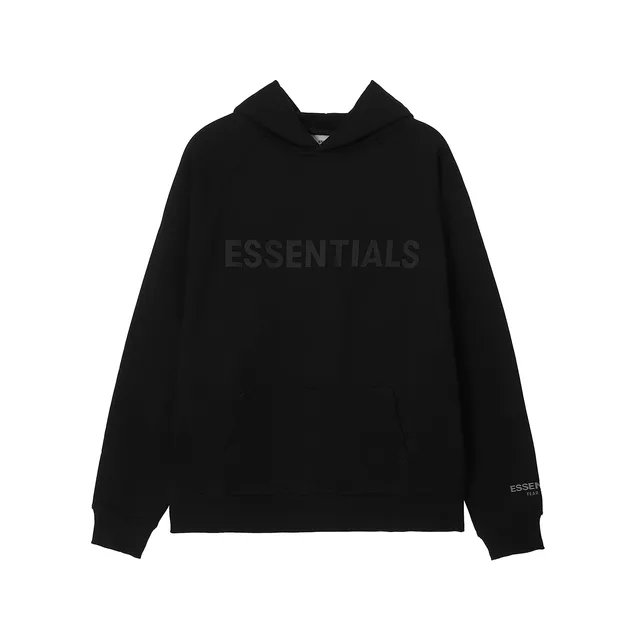 Fear of God Essentials Essentials Hoodie Black Logo