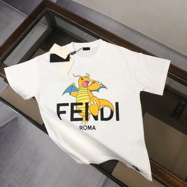 Fendi × Pokémon Graphic T-Shirt Dragonite Print