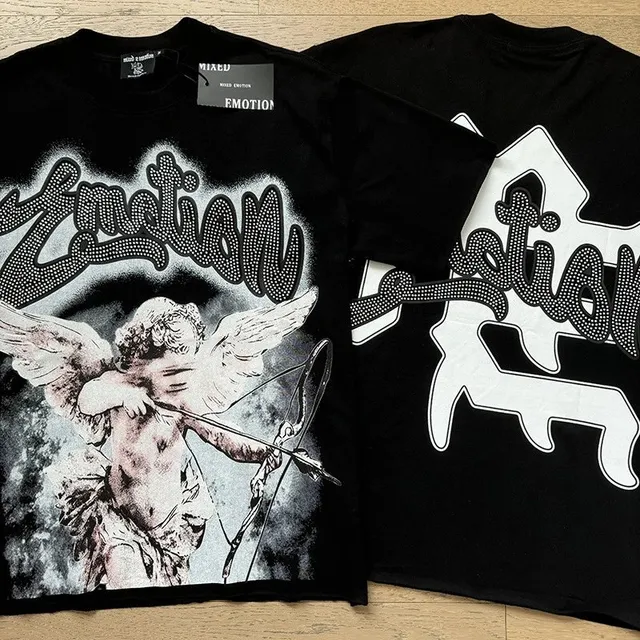 Mixed Emotion Emotion Graphic Tee Cupid Print