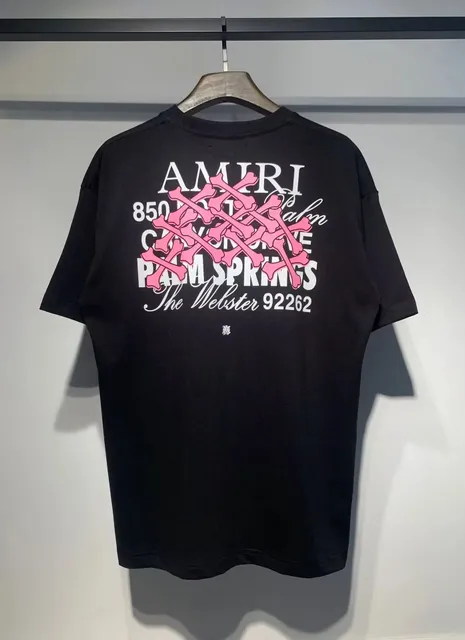 Amiri × Palm Angels Graphic Tee Palm Springs Bones