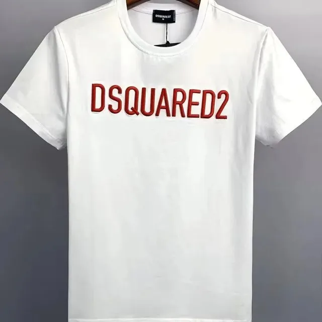 Dsquared2 Logo T-Shirt Red Embroidered Logo